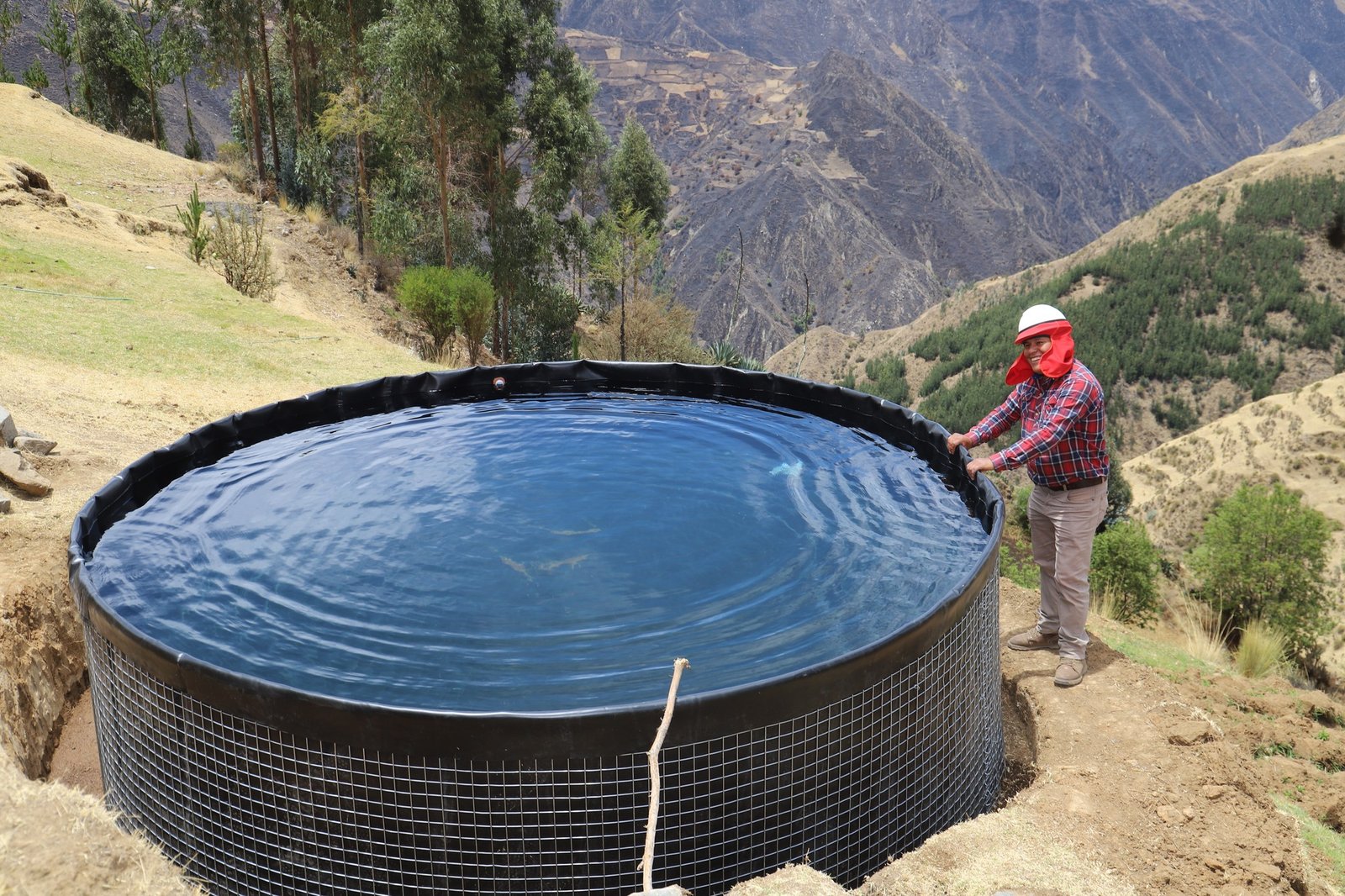 Geotanques para almacenar agua