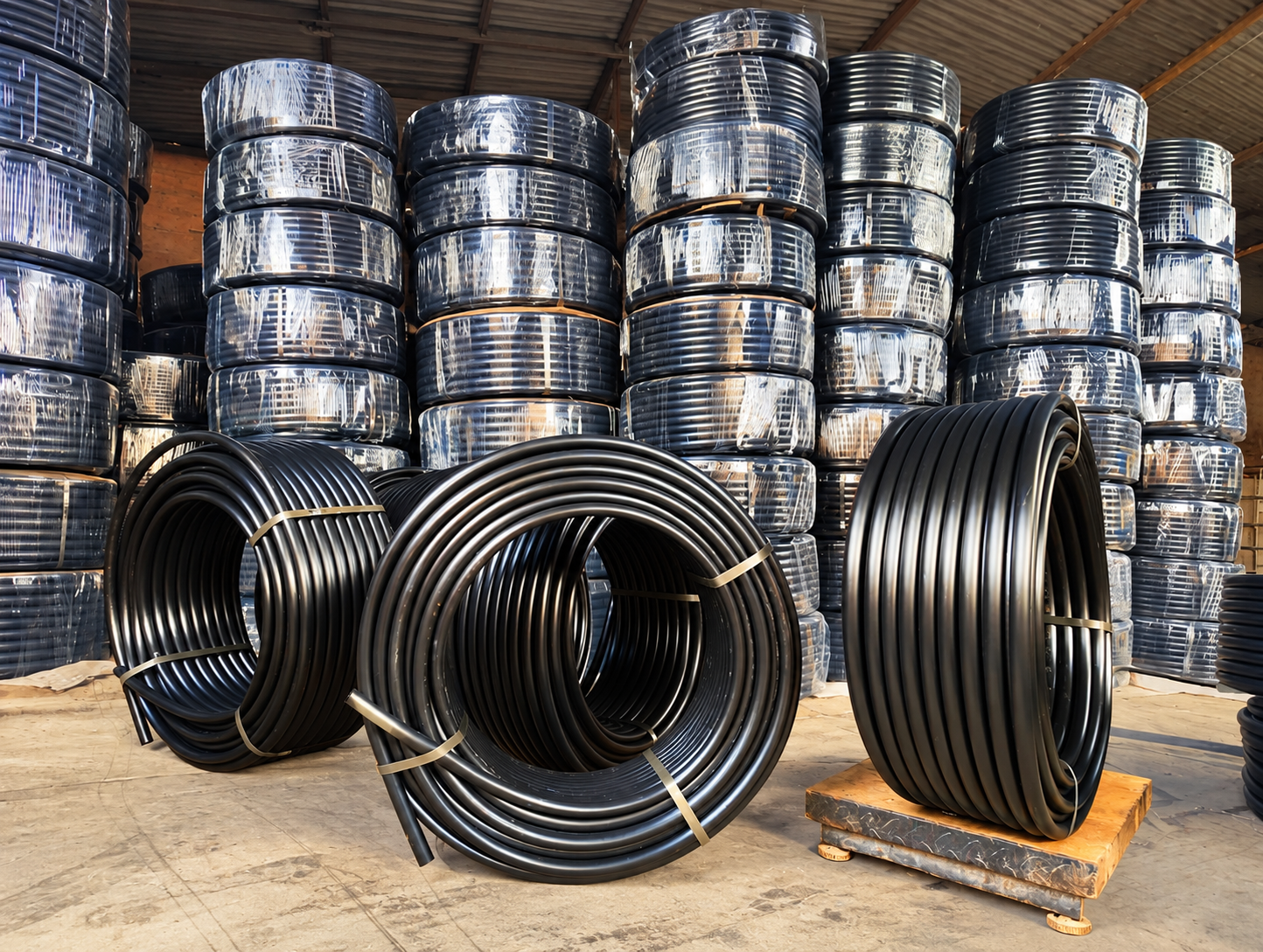 Mangueras negras HDPE para riego